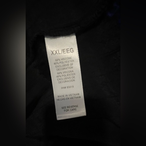 FEVER Woman’s Plus Size Black Sleeveless Top, Handkerchief Hem, Linen; Size XXL - Picture 7 of 10